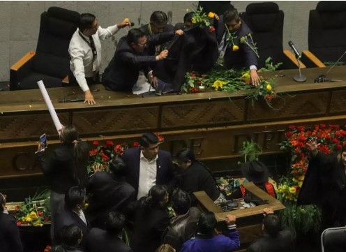 Luis Arce presenta balance de gestión desde la Plaza Murillo