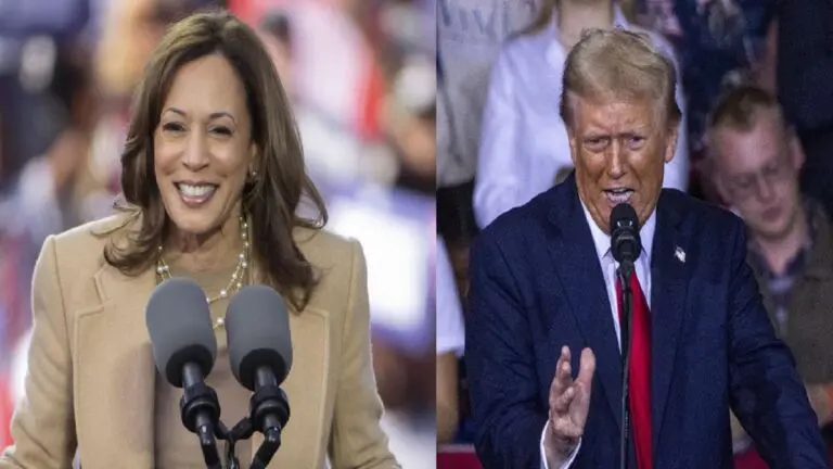 Harris y Trump a poco de las elecciones