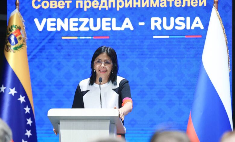 Delcy Rodríguez: Economía venezolana cerrará 2024 con crecimiento superior al 9%