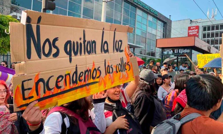 Ecuatorianos exigieron en las calles salida de Noboa por su ineficaz gestión