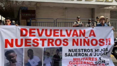 Formularán cargos a 16 militares por desaparición forzada de cuatro menores en Ecuador