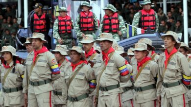 Marchan en Caracas por juramentación de la Milicia Bolivariana