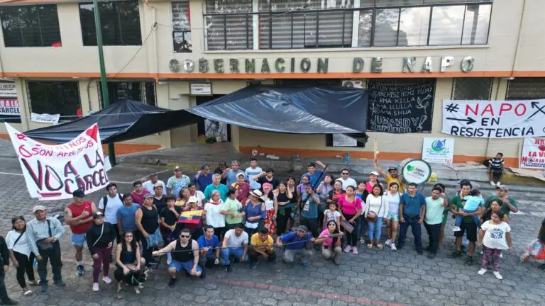 presencia militar en Napo , en la Amazonía ecuatoriana