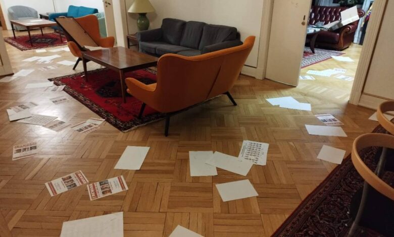 Canciller denuncia actos vandálicos en embajada en Oslo