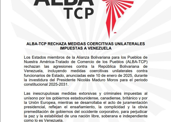 AALBA-TCP convoca Cumbre Extraordinaria presidencial para tema migratorio