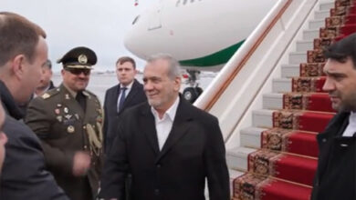 Presidente de Irán llega a Rusia en visita oficial