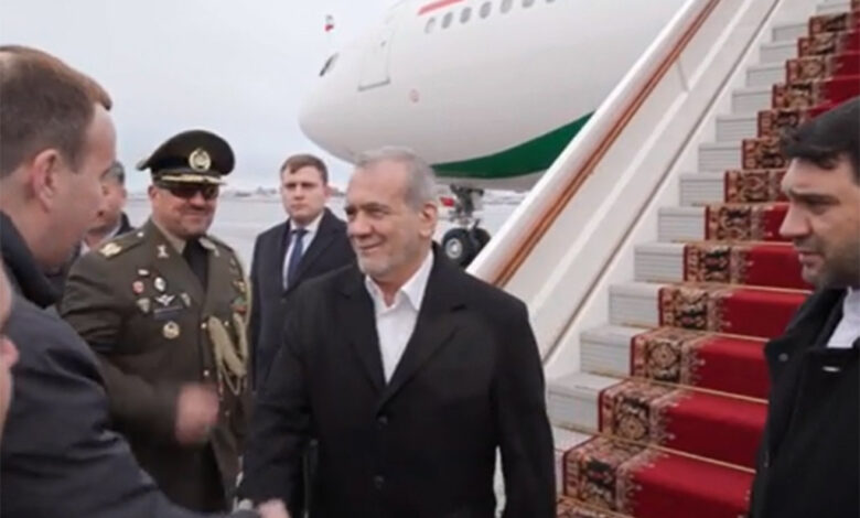 Presidente de Irán llega a Rusia en visita oficial