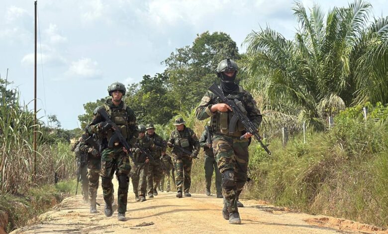 Operación Binacional Relámpago del Catatumbo destruye tres campamentos paramilitares en Zulia