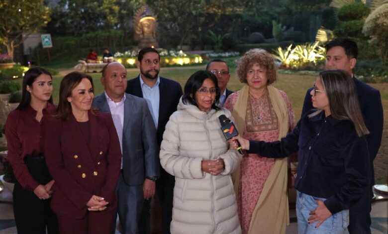 Vicepresidenta Delcy Rodríguez culmina con éxito su visita de trabajo a la India