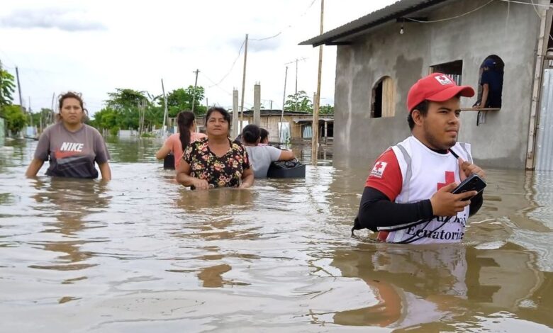 Ecuador declara emergencia en 6 provincias por lluvias