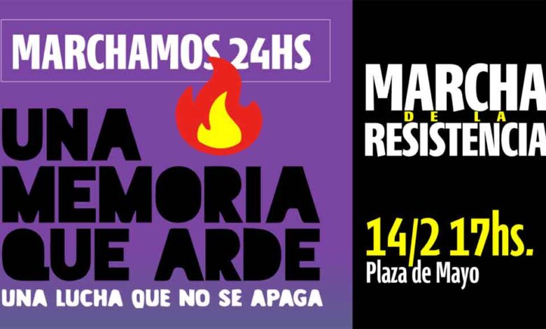 Trabajadores argentinos convocan a Marcha de la Resistencia este 14 febrero
