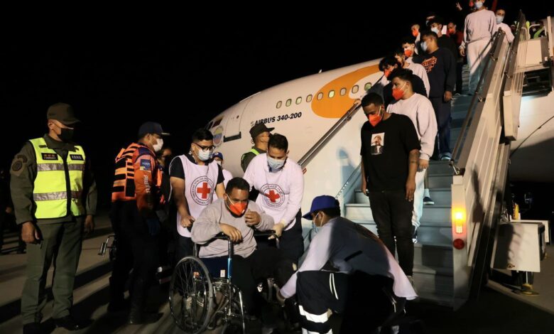 178 migrantes venezolanos regresaron este viernes al país