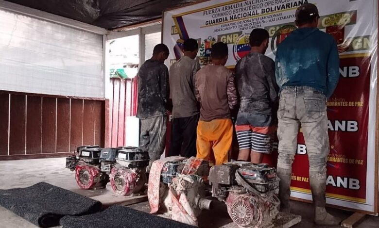 FANB detiene a 5 mineros ilegales en Amazonas
