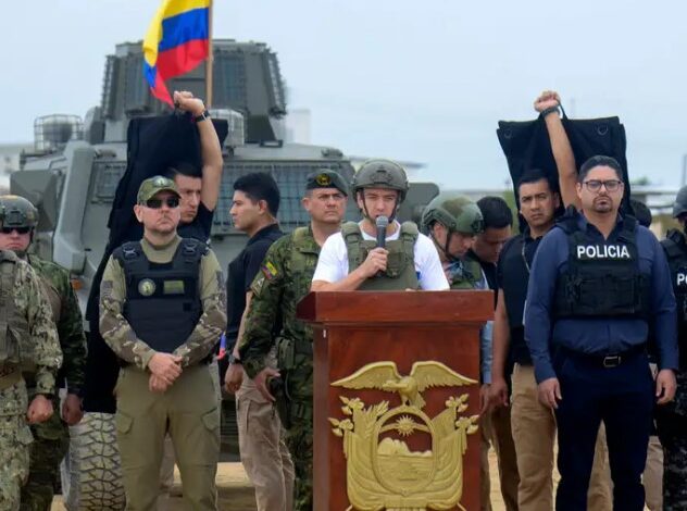 Daniel Noboa quiere ayuda militar de EEUU, Europa y Brasil para combatir violencia