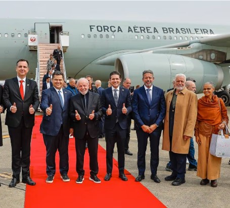 Presidente de Brasil Luiz Inacio Lula da Silva inicia visita a Japón