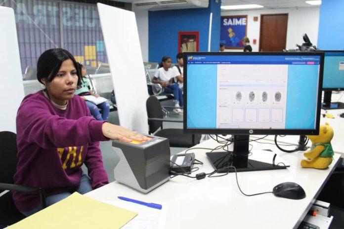 SAIME ofrece jornada especial de cedulación del 10 al 14 de marzo