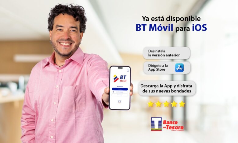 BT Móvil del Banco del Tesoro ya está disponible en iOS