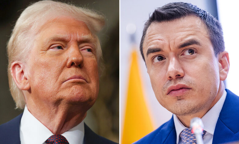 Noboa viaja a EE.UU. con una petición para Trump