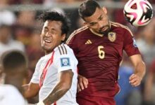 Venezuela ganó 1-0 ante Perú en eliminatorias mundialistas de fútbol