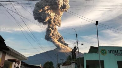 El volcán Kanlaon entró en erupción en Filipinas