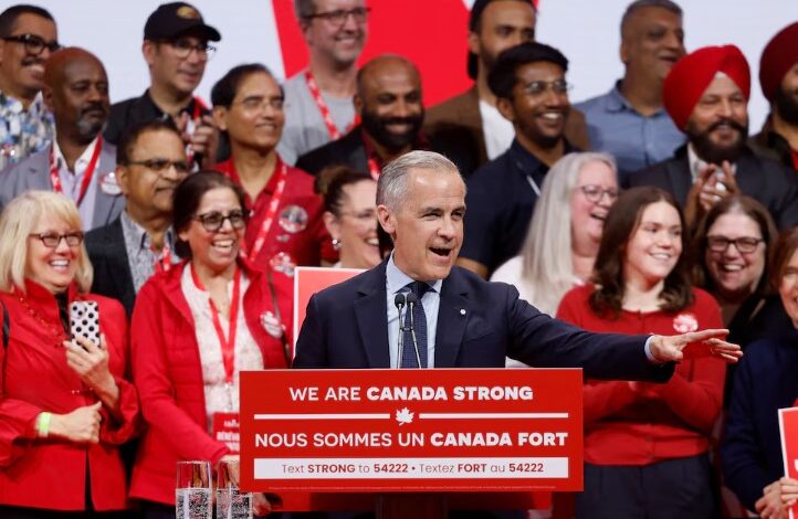 Partido Liberal de Mark Carney gana legislativas en Canadá