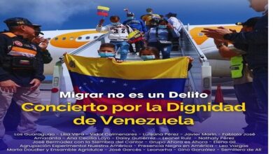 Gran concierto por la Dignidad en apoyo a los migrantes venezolanos
