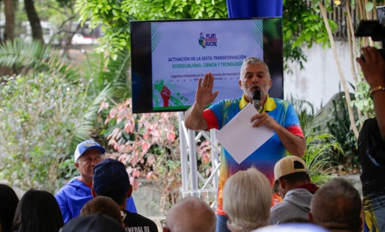 Municipio Sucre será piloto con la activación de la 6ta Transformación Ecosocialista