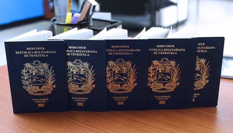 Venezolanos en países sin representación consular podrán retirar pasaportes en Caracas
