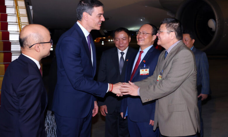 Pedro Sánchez llega a Vietnam en la primera visita de un presidente del Gobierno español