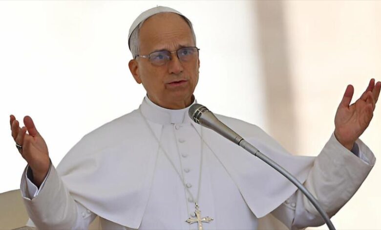 El papa León XIV pide un alto el fuego y el fin del genocidio en Gaza