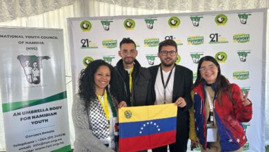 JPSUV participa en Asamblea General de la Federación Mundial de la Juventud Democrática en Namibia