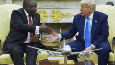 Rampaphosa y Trump sostienen tensa reunión en la Casa Blanca