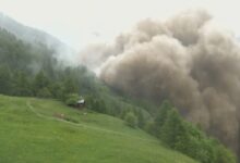 Glaciar colapsa y sepulta todo un pueblo en Suiza