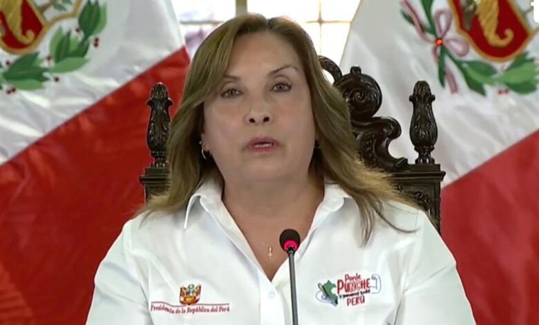 Dina Boluarte con récord negativo de aceptación popular en Perú