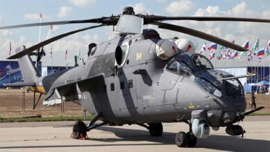 Belarús recibe nueva partida de helicópteros de ataque Mi-35M de Rusia