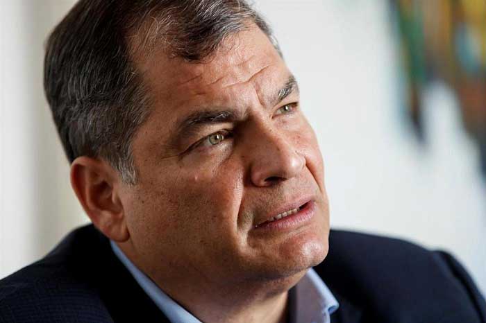 Expresidente Rafael Correa insiste en necesidad de abrir las urnas en Ecuador