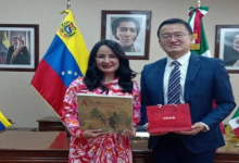Embajadora Stella Lugo sostuvo encuentro con encargado de negocios de China en México