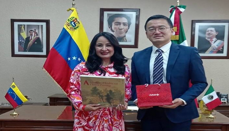 Embajadora Stella Lugo sostuvo encuentro con encargado de negocios de China en México