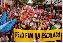 Brasil: Movilizaciones por Día del Trabajador exigen reducir jornada laboral del 6×1