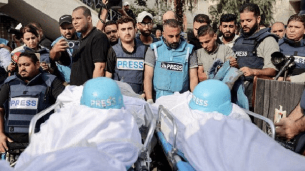 En Bolivia, exigen justicia por 213 periodistas palestinos asesinados