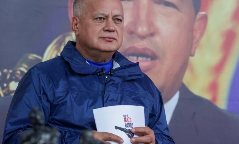 Cabello: Hay evidencia de vínculos entre narcoparamilitarismo y opositores venezolanos