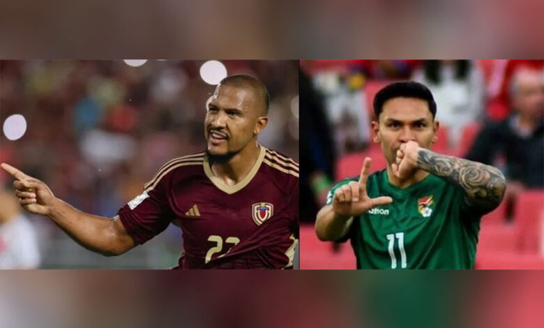Venezuela y Bolivia a choque crucial en Eliminatorias de Fútbol