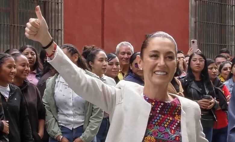 “¡Que viva la democracia!”: Presidenta Sheinbaum votó en primera elección judicial