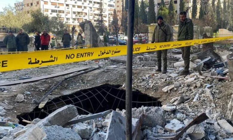 Israel bombardeó cuartel general del Ejército de Siria en Damasco