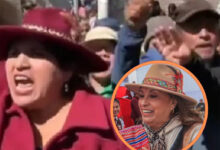 Dina Boluarte fue abucheada por manifestantes en Huancayo, Perú