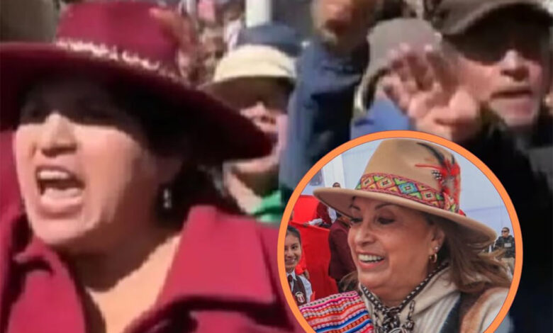 Dina Boluarte fue abucheada por manifestantes en Huancayo, Perú