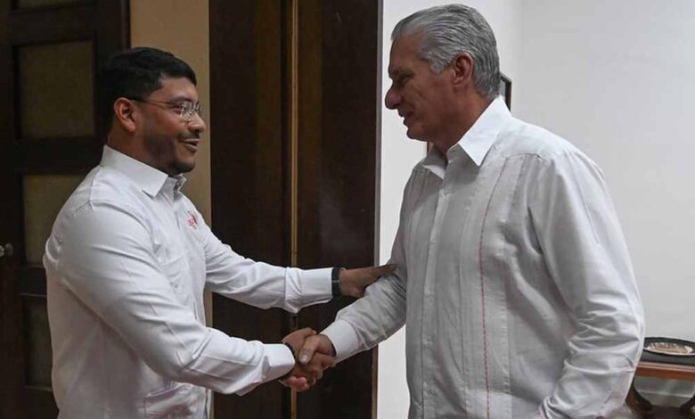 Presidente de Cuba se reunió con secretario del ALBA-TCP