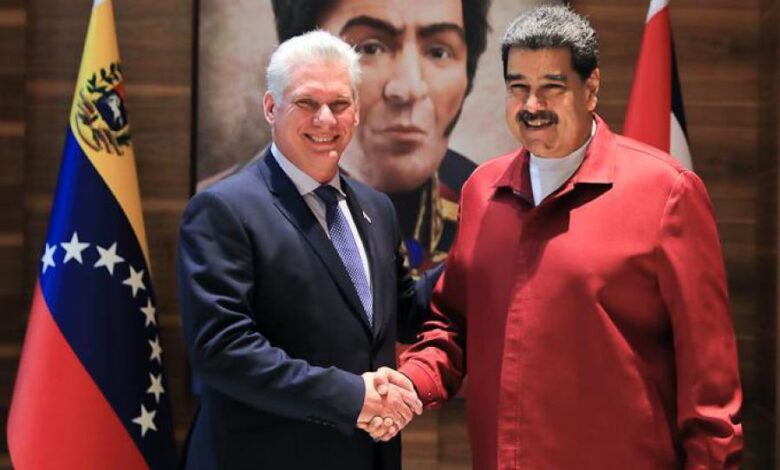 Maduro se solidariza con su par de Cuba Díaz-Canel ante sanción ilegal de EE.UU.