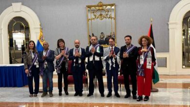 Venezuela entregó Orden Andrés Bello a delegación de poetas palestinos