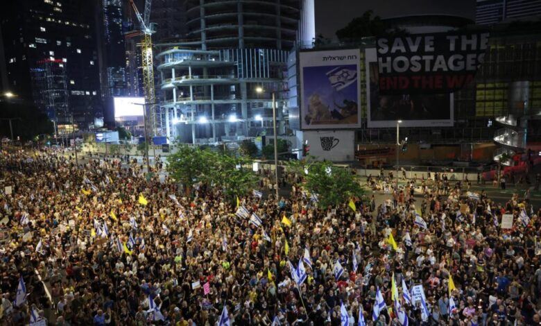 Más de 100.000 personas salieron a las calles de Israel para protestar ocupación de Gaza